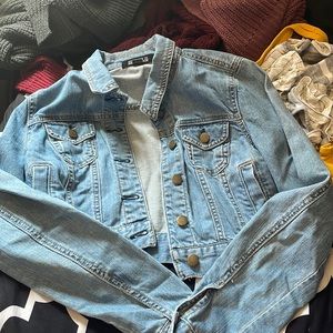 Cropped jean jacket